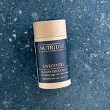 ALL DAY DEODORANT with Baking Soda - Compostable PushTube