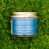 ALL DAY DEODORANT with Baking Soda | Glass Jar