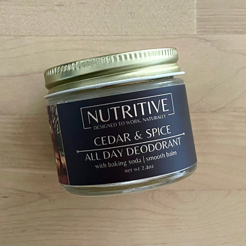 ALL DAY DEODORANT w/Baking Soda - Jar Style